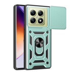 Husa Antisoc Xiaomi 14T cu Protectie Camera Verde TCSS