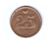 Moneda Danemarca 25 ore 1994, stare foarte buna, curata