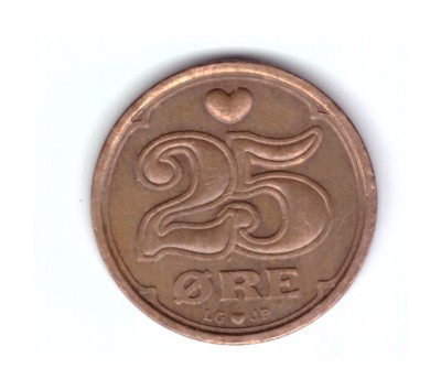 Moneda Danemarca 25 ore 1994, stare foarte buna, curata foto