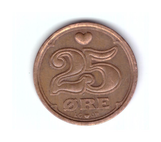 Moneda Danemarca 25 ore 1994, stare foarte buna, curata