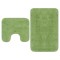 Gossi set covorase baie, 2 buc., verde, material textil