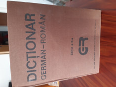 Dictionar German Roman, editia a II-a, editura Academiei RSR 1989, 1184 pagini foto