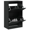 VidaXL Pantofar, negru, 60x34x96,5 cm, lemn compozit 839946