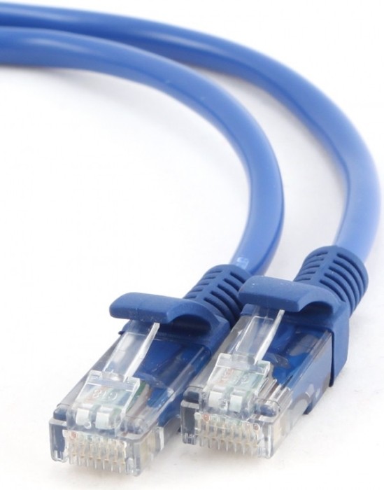 PATCH CORD UTP GEMBIRD Cat5e, cupru-aluminiu, 2 m, albastru, AWG26, &quot;PP12-2M/B&quot; (timbru verde 0.08 lei)