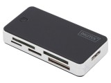 Cititor carduri memorie USB 3.0 DIGITUS micro USB B 5Gbps negru-argintiu
