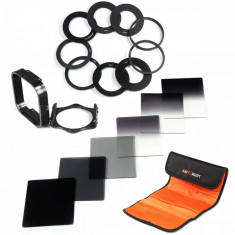 Set 6 filtre Cokin K&amp;amp;F Concept + 9 inele adaptoare + holder foto