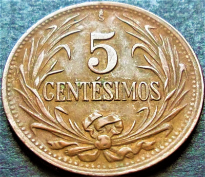 Moneda exotica istorica 5 CENTESIMOS - URUGUAY, anul 1949 * cod 2251 B foto