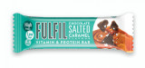 Baton proteic cu 9 vitamine Chocolate Salted Caramel, 55g, Fulfil Nutrition