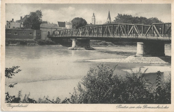 *BRD, poduri (4), Ingoldstadt, c.p.i., circulata, 1931