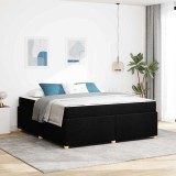 VidaXL Cadru de pat cu saltea Negru 180 x 200 cm țesătură 3399372