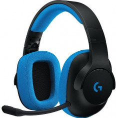 Casti Gaming Logitech G233 Prodigy, Microfon (Negru/Albastru) foto