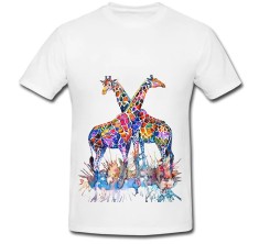 Tricou &amp;quot; Pictura girafe &amp;quot; foto