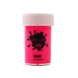 Cumpara ieftin Vopsea pentru fata si corp 15 ml, culoare roz, pigment fosforescent fluorescent, activare cu apa, efect UV