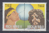 BRAZILIA 1991 ROCK IN RIO SERIE MNH, Nestampilat