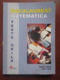 Bacalaureat matematica Teste grila