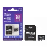 Cumpara ieftin Aproape nou: Card de memorie MicroSD PNI 128GB cu adaptor SD, Clasa 10, 80 Mb/s, V3