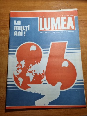 revista lumea 1 ianuarie 1986-numar de anul nou foto