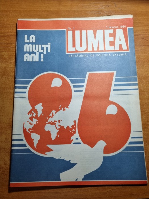 revista lumea 1 ianuarie 1986-numar de anul nou