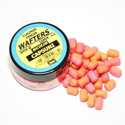 Wafters Bicolor Claumar 8mm 20g Capsuna Portocaliu-Roz foto