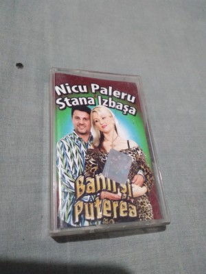 CASETA AUDIO NICU PALERU/STANA IZBASA-BANII SI PUTEREA 1 RARA !!!! ORIGINALA foto