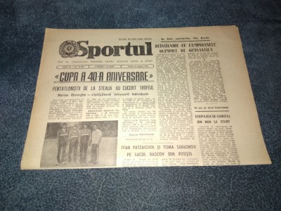 ZIARUL SPORTUL 17 AUGUST 1984 foto