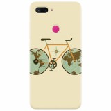 Husa silicon pentru Xiaomi Mi 8 Lite, Retro Bicycle Illustration