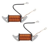 Set bobina aprindere + bobina lumini stator moped Piaggio Ciao &ndash; Bravo &ndash; Boxer &ndash; Si 2T AC 50cc (modelele cu platina)