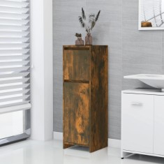 vidaXL Dulap de baie, stejar fumuriu, 30x30x95 cm, lemn prelucrat 815552