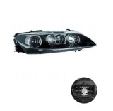 Far Mazda 6 05.2005-11.2007 TYC dreapta fata, tip bec H1+H1, culoare rama negru, reglaj electric