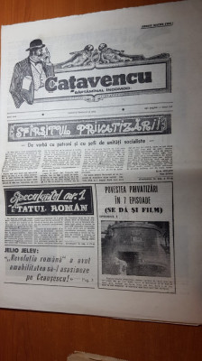 ziarul catavencu anul 1,nr.21 /1990 foto