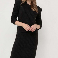 Silvian Heach pulover femei, culoarea negru