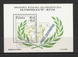 Polonia.1987 Expozitia filatelica OLYMPHILEX-Bl. MP.210