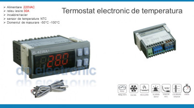 Controler temperatura termostat electronic 220V 30A foto