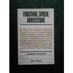 GHEORGHE SASARMAN - FUNCTIUNE, SPATIU, ARHITECTURA (1979)