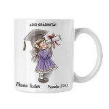 Cana alba personalizata &quot;Adio Gradinita&quot;, INOVATIX&reg;. 330ml, Oem