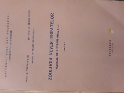 Zoologia nevertebratelor manual de lucrari practice V.Fira, M.Nastasescu 1974 foto