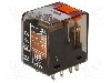 Releu electromagnetic, 230V AC, 10A, 3PDT, serie PT, TE Connectivity - 6-1419111-9