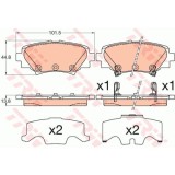 Placute frana TRW GDB3593, Spate