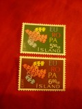 Serie Islanda 1961 - Europa CEPT , 2 valori