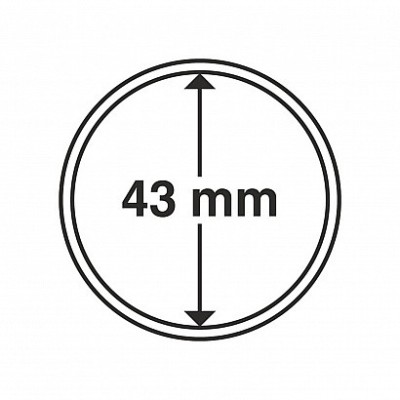 Capsule pentru monede, diametru interior 43mm, cutie 10buc. foto