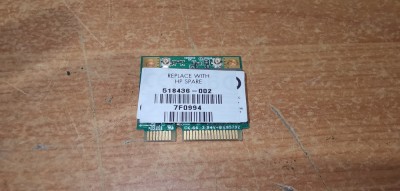 Placa Wireless Laptop HP 518436-002 Ath-AR6B95 foto