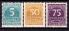 ✅ (S42) Germania Reich 1923 &quot; Uzuale - cifra in cerc&quot; serie Michel 274/276 , MNH/ o marca MH, Stampilat