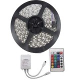 KIT Banda LED RGB 72W Exterior 60 LED-uri/m 5 metri cu Telecomanda si Alimentare