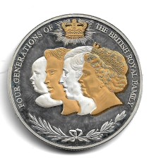 Marea Britanie - 4 GENERATII FAM. REGALA BRITANICA - Moneda/Medalie Comemorativa