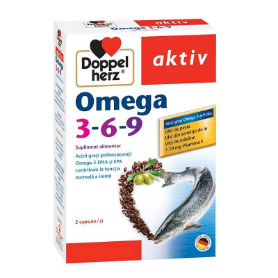 Omega 3-6-9 + Vitamina E 30 capsule Doppelherz foto