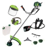 Trimmer, motocoasa pe benzina cu fir sau lama 1200W VERTO 50G491 HardWork ToolsRange