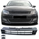 Grila radiator fara emblema Negru Lucios, potrivita pentru VW Polo 5 6R 6C 09-17 Performance AutoTuning