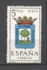 Spania.1963 Steme de provincii SS.156, Nestampilat