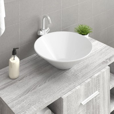 vidaXL Chiuvetă ceramică rotundă, 2 buc. (Nu se vinde individual) 242571 foto