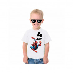 Tricou personalizat copii Spiderman 4 ani, cod produs T39
